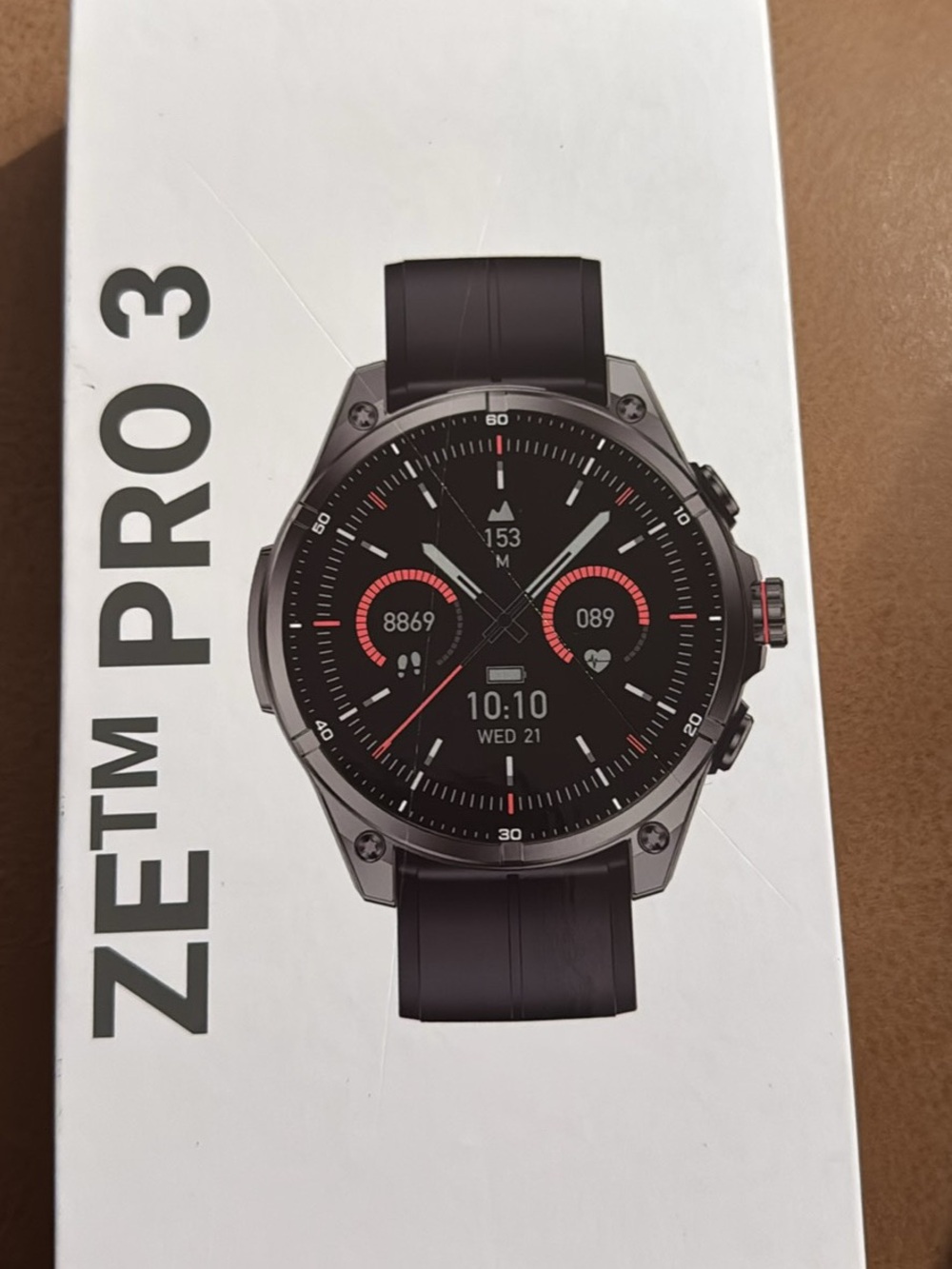 ZETM PRO 3 Smartwatch – GPS + Fitness Tracking – New Open Box